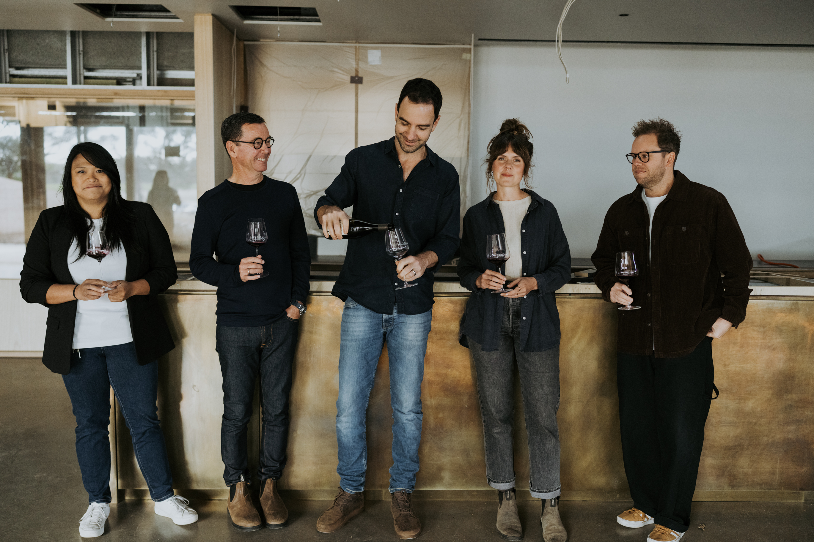 Left to right: Cat (Venue Ops), Paul, Andrew, Amy and Brendan | Courtesy of Wayfinder